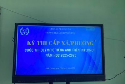 TRƯỜNG TIỂU HỌC HÀNH THỊNH TỔ CHỨC THÀNH CÔNG CUỘC THI IOE CẤP XÃ