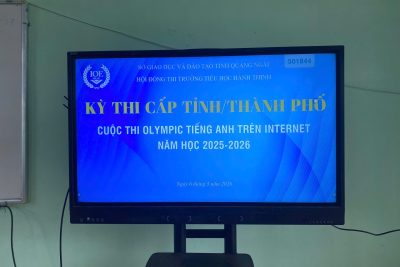HỌC SINH TRƯỜNG TIỂU HỌC HÀNH THỊNH THAM GIA CUỘC THI IOE CẤP TỈNH